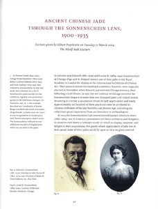 Ancient Chinese jade through the Sonnenschein lens, 1900–1935